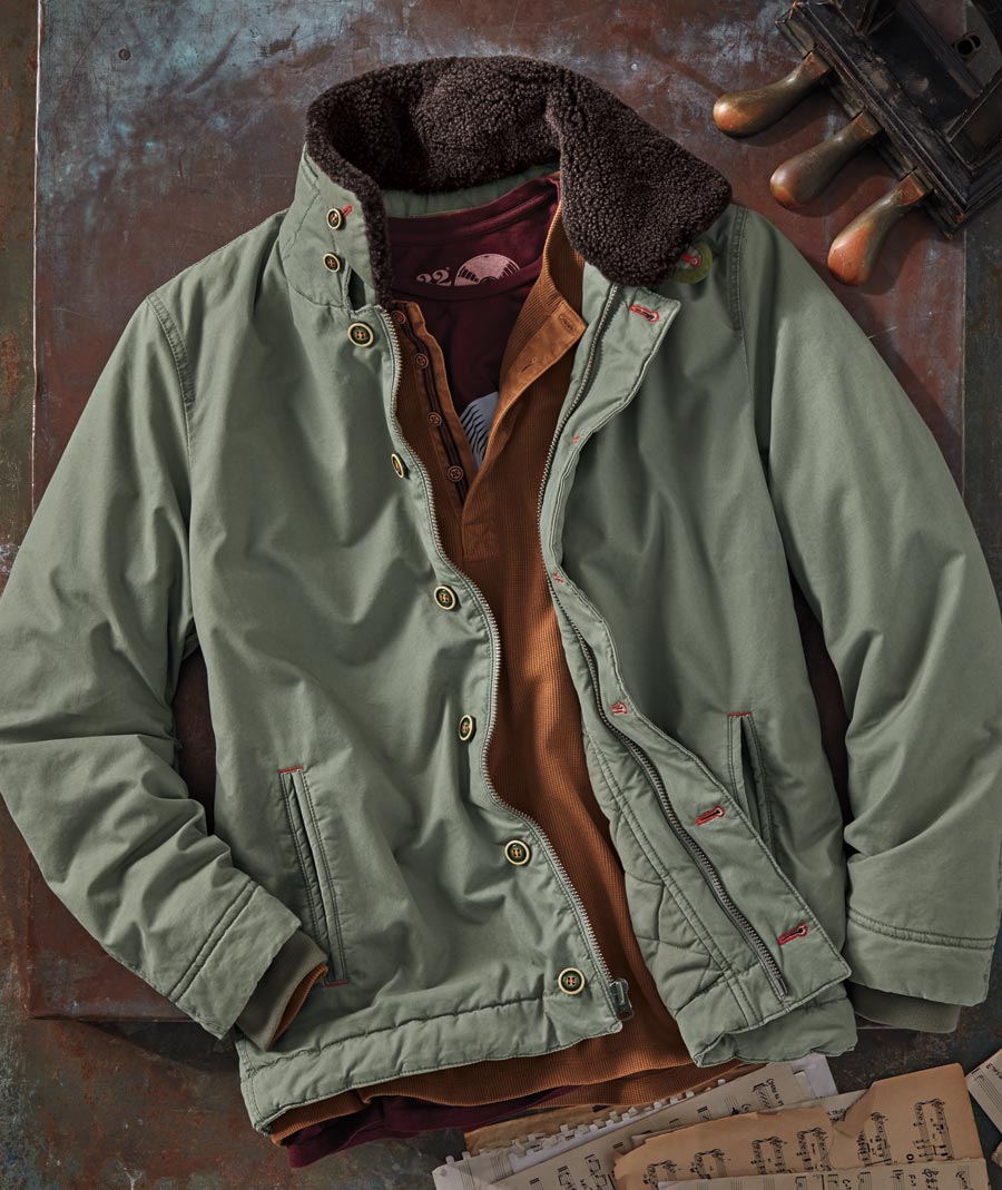 Stacked Deck <br> Cotton Deck Jacket</br>