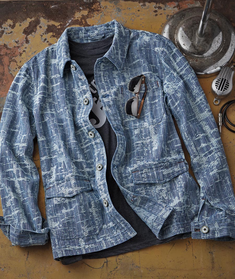 Hook Me Up <br> Jacquard Denim Jacket</br>