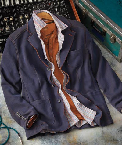 Night Glider <br> Jersey Knit Sport Coat</br>