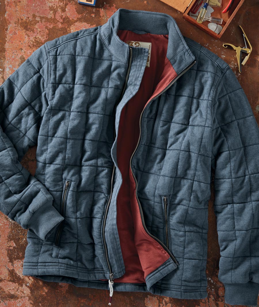 Reaching For A Change <br> Quilted Knit Jacket</br>