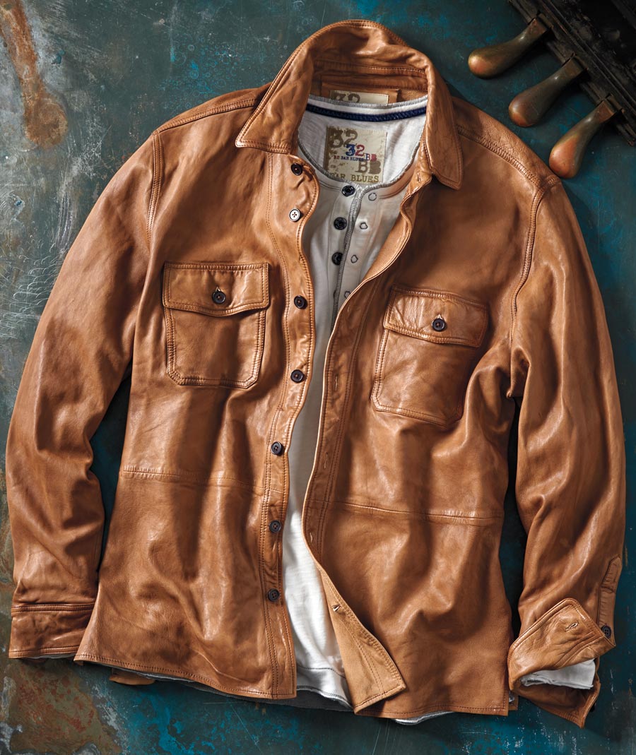 Ramblin' Jack <br> Leather Shirt-Jac</br>