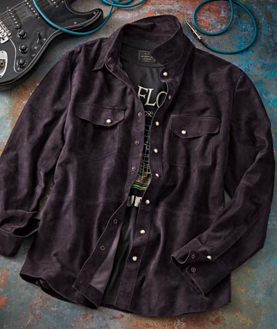 Jammin' For The Jackpot <br>Goat Suede Shirt Jac</br>