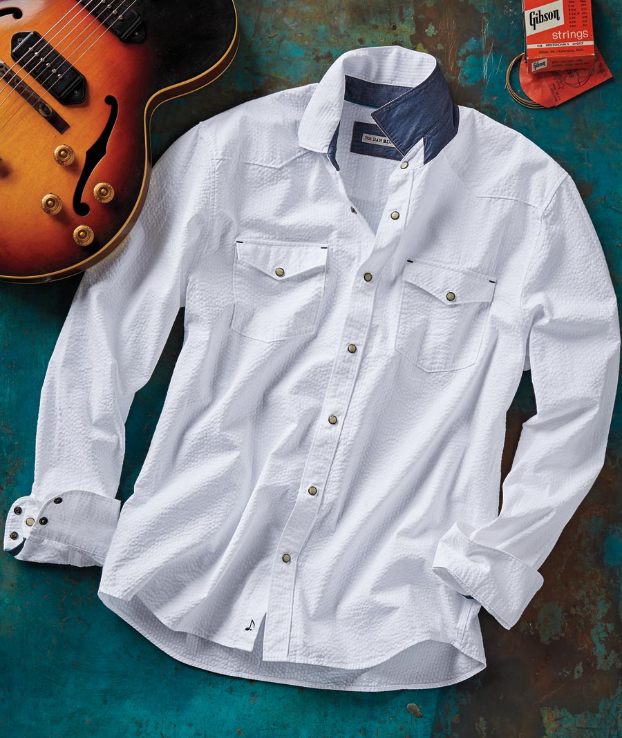 Up On The Ridge <br> Seersucker Shirt</br>