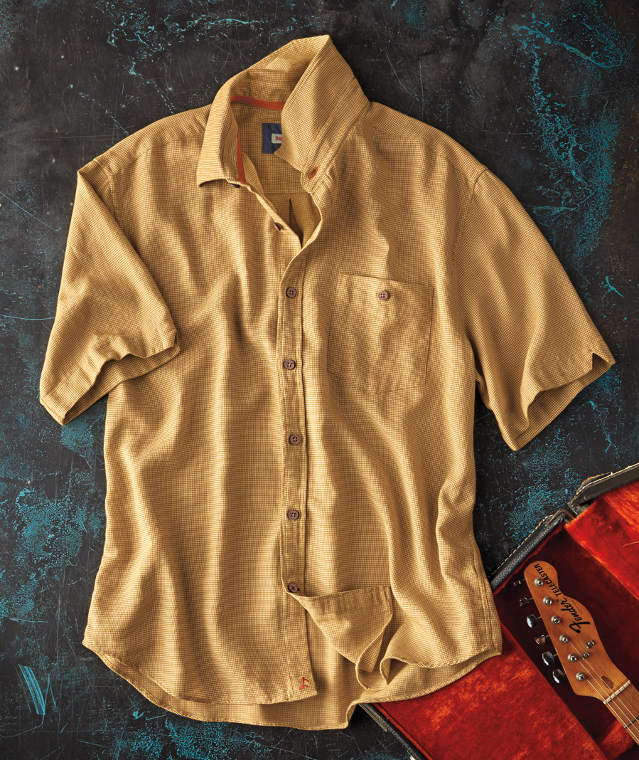 Honey In A Hurry <br> Microcheck Shirt</br>