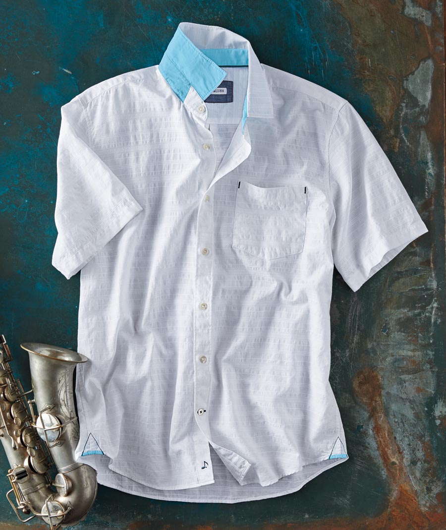 We Want The Airwaves <br> Cotton Dobby Shirt</br>