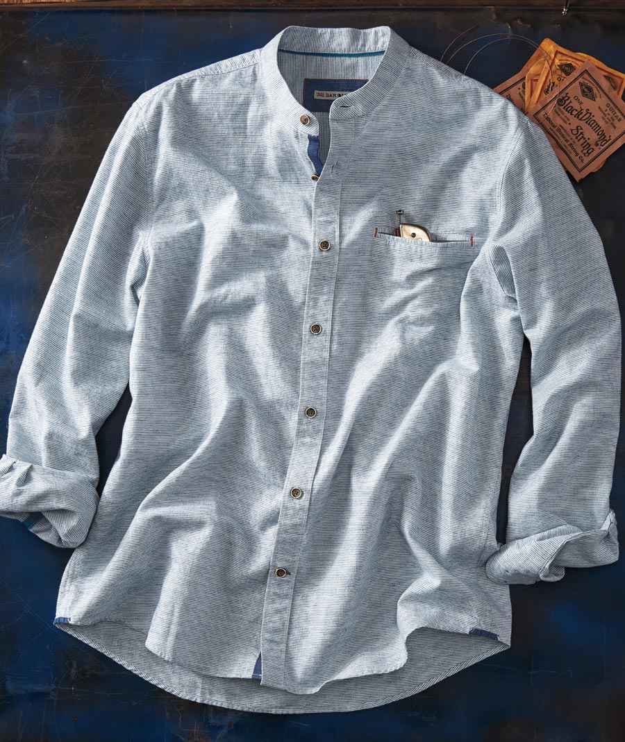 The Changing Scene <br> Banded Collar Shirt</br>