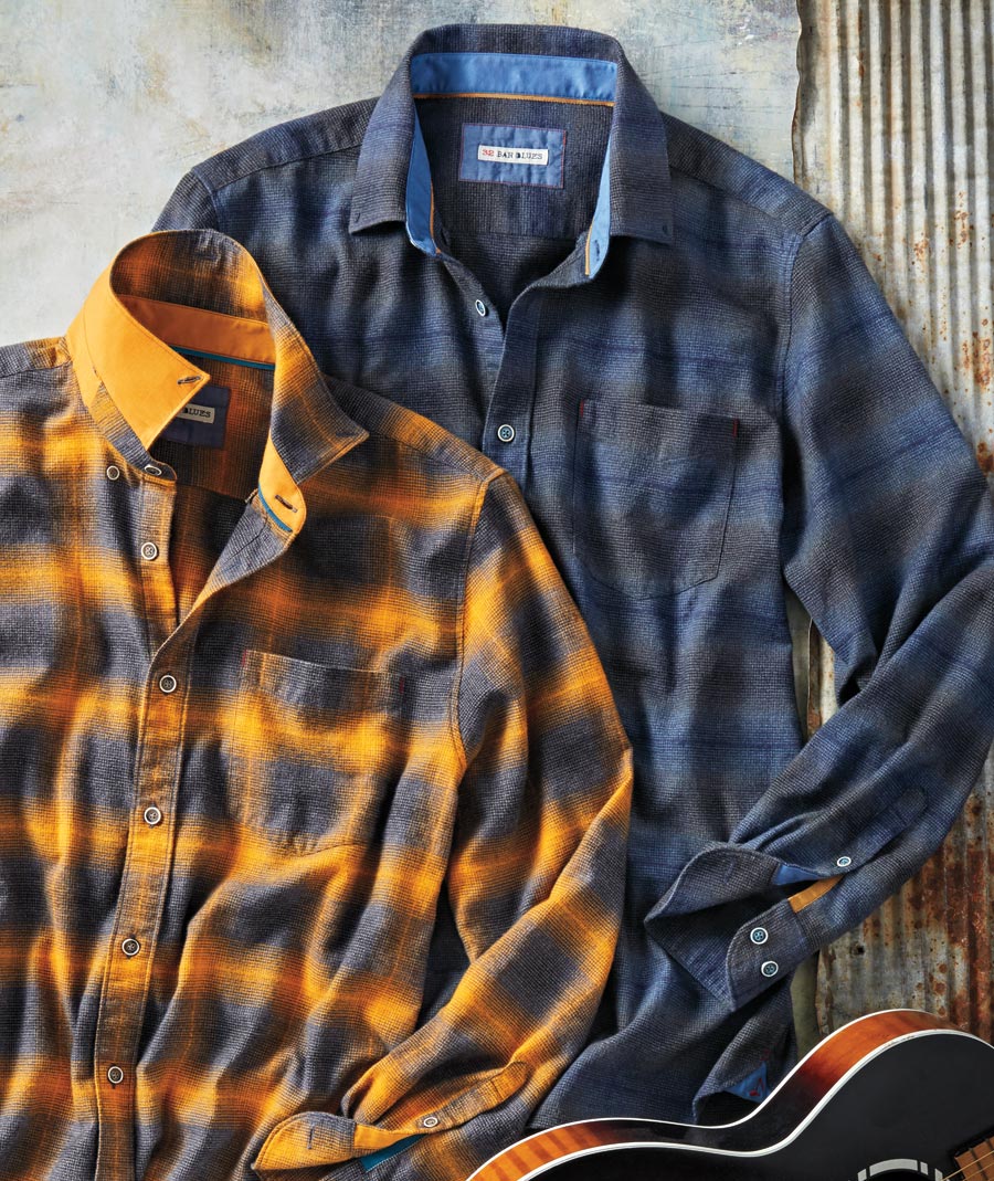 My Turn To Win <br> Ombre Flannel Shirt</br>