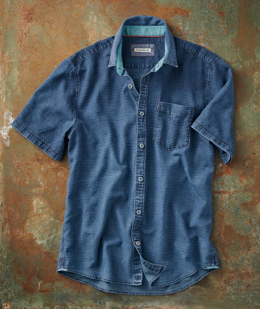 To The Point <br> Indigo Cotton Shirt</br>