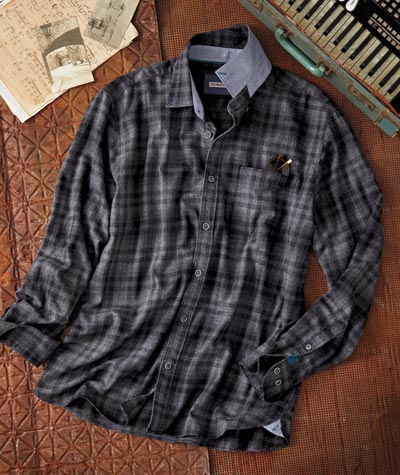 After Dark <br> Cotton Flannel Shirt</br>