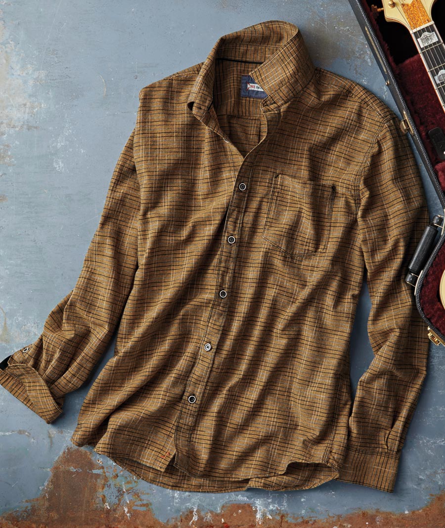 Sticks & Strings <br>Space Dyed Plaid Shirt</br>