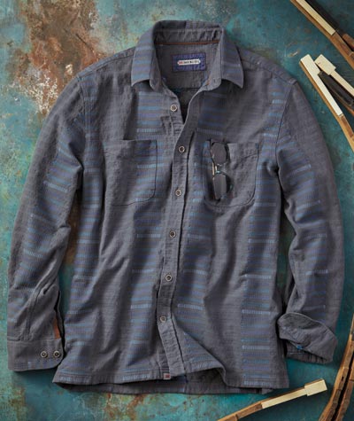 Harpin' On A Riff <br> Cotton Dobby Shirt</br>