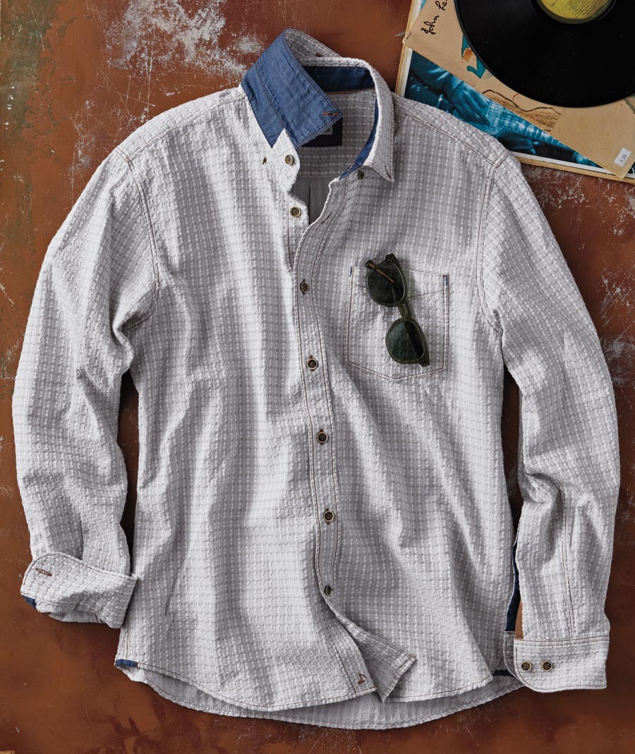 Raw Sugar <br>Cotton Dobby Shirt</br>