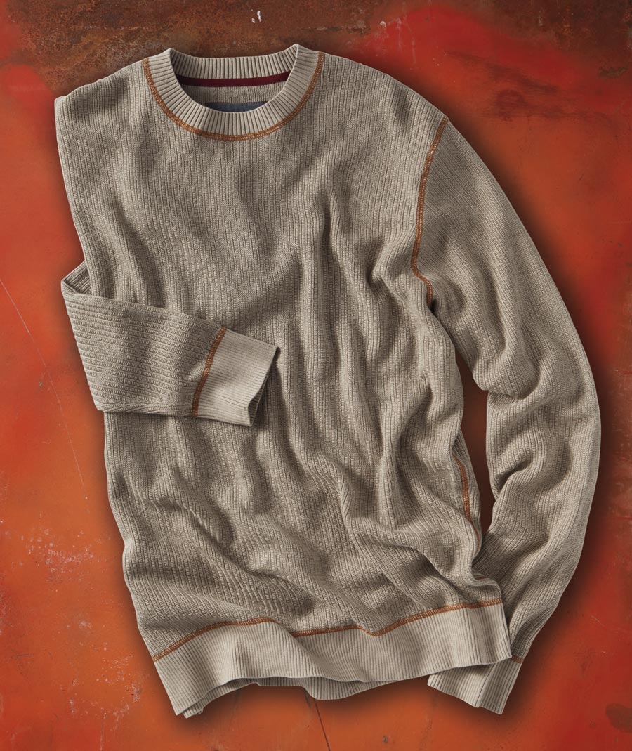 Hip Skip <br> Garment Dyed Sweater</br>