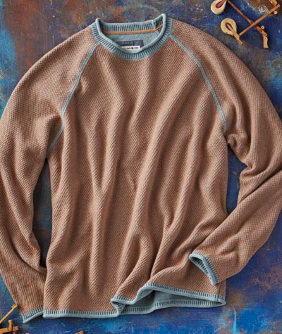 Honey In The Comb <br> Yarn Dyed Sweater</br>