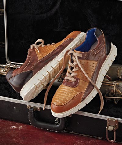 Triple Trebles <br>Leather Sneakers</br>