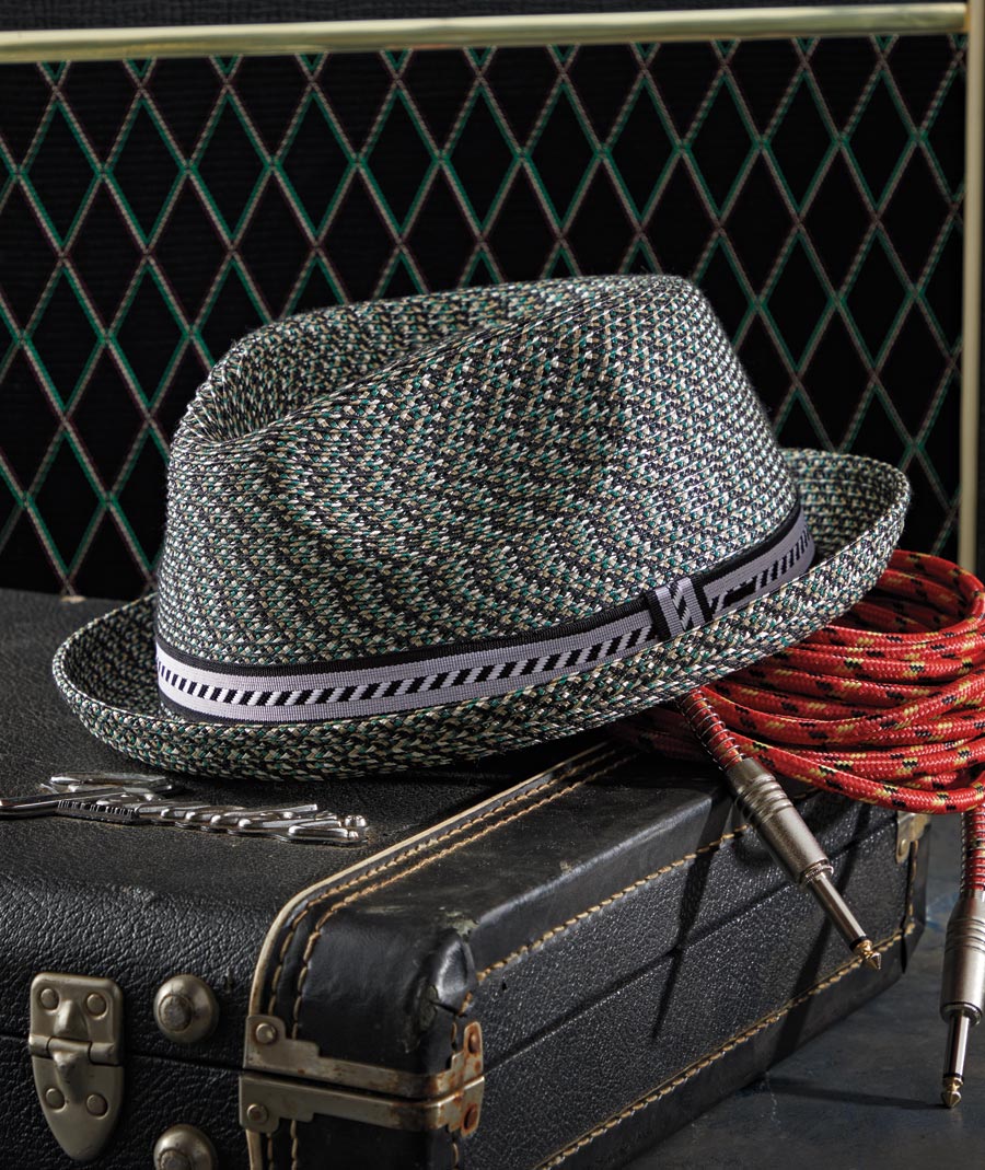 Tangled And Dark <br>Mixed Braid Trilby Hat</br>