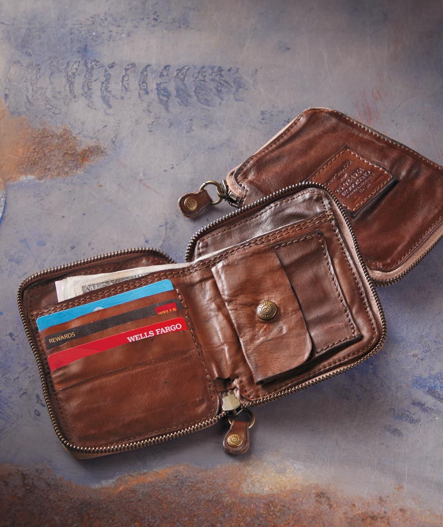 Funny About My Money <br> Leather Zip Wallet</br>